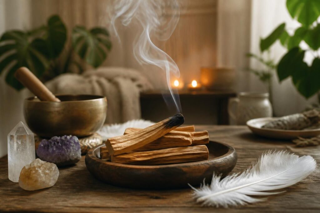 découvrez le palo santo, son origine, ses bienfaits pour le corps et l'esprit, ainsi que les rituels de purification traditionnels pour purifier votre espace et élever votre énergie.