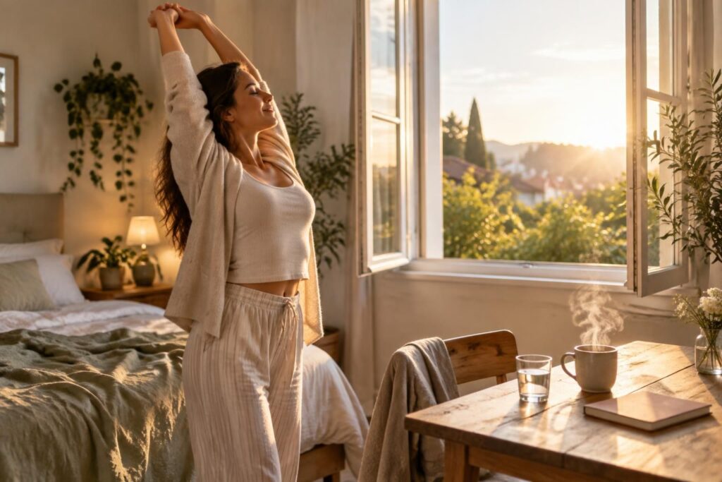 découvrez comment créer une routine matinale bien-être, simple et adaptée à votre quotidien, pour commencer chaque journée du bon pied.