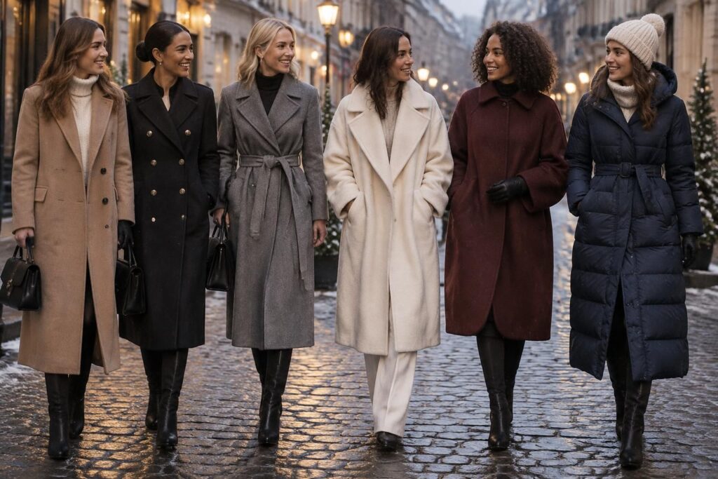 découvrez 6 coupes de manteaux longs pour femme, élégantes et chaudes, idéales pour affronter l’hiver avec style et confort.